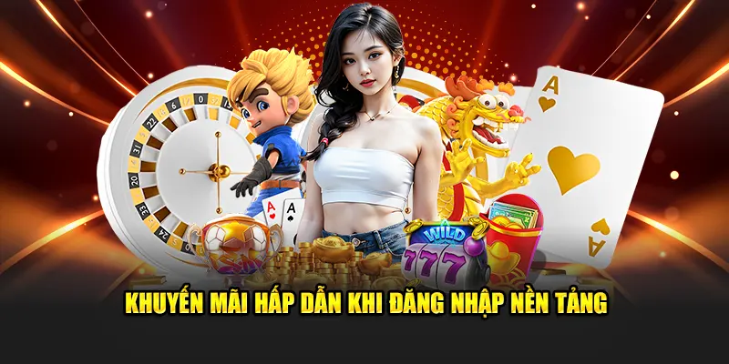 Khuyến mãi hấp dẫn khi đăng nhập nền tảng